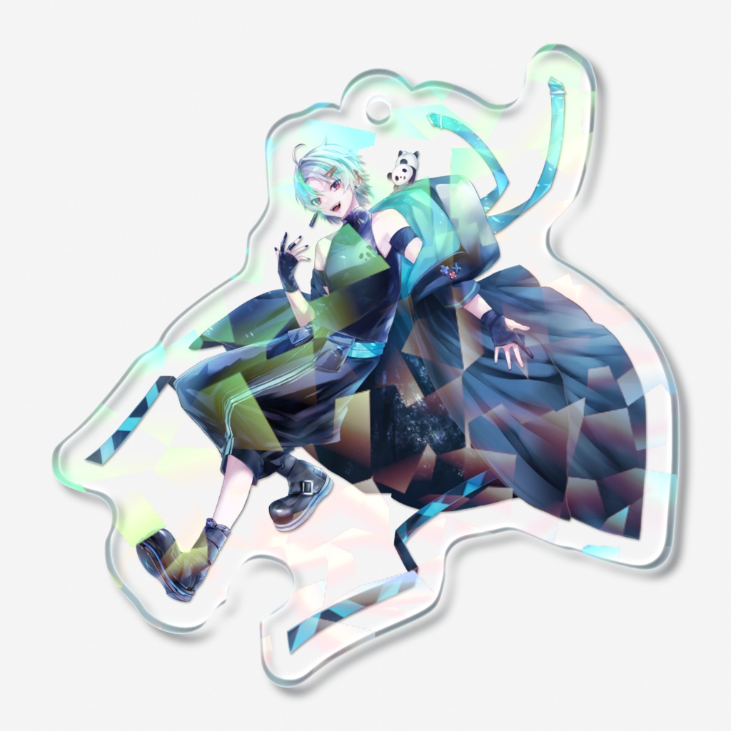 スラリオン活動1.5周年記念_ホログラムアクリルキーホルダー 