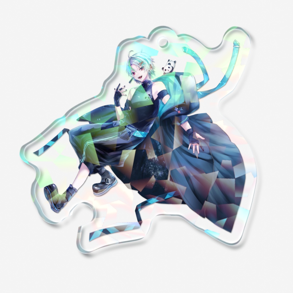 スラリオン活動1.5周年記念_ホログラムアクリルキーホルダー