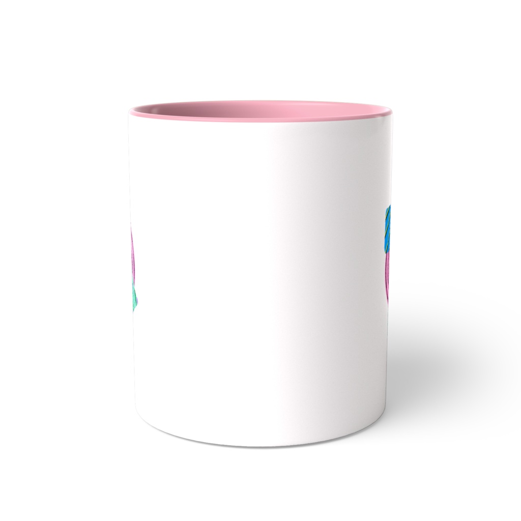 幾何学模様的なマグカップ