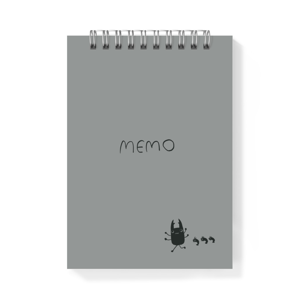 リングメモ帳 くわがた・えび