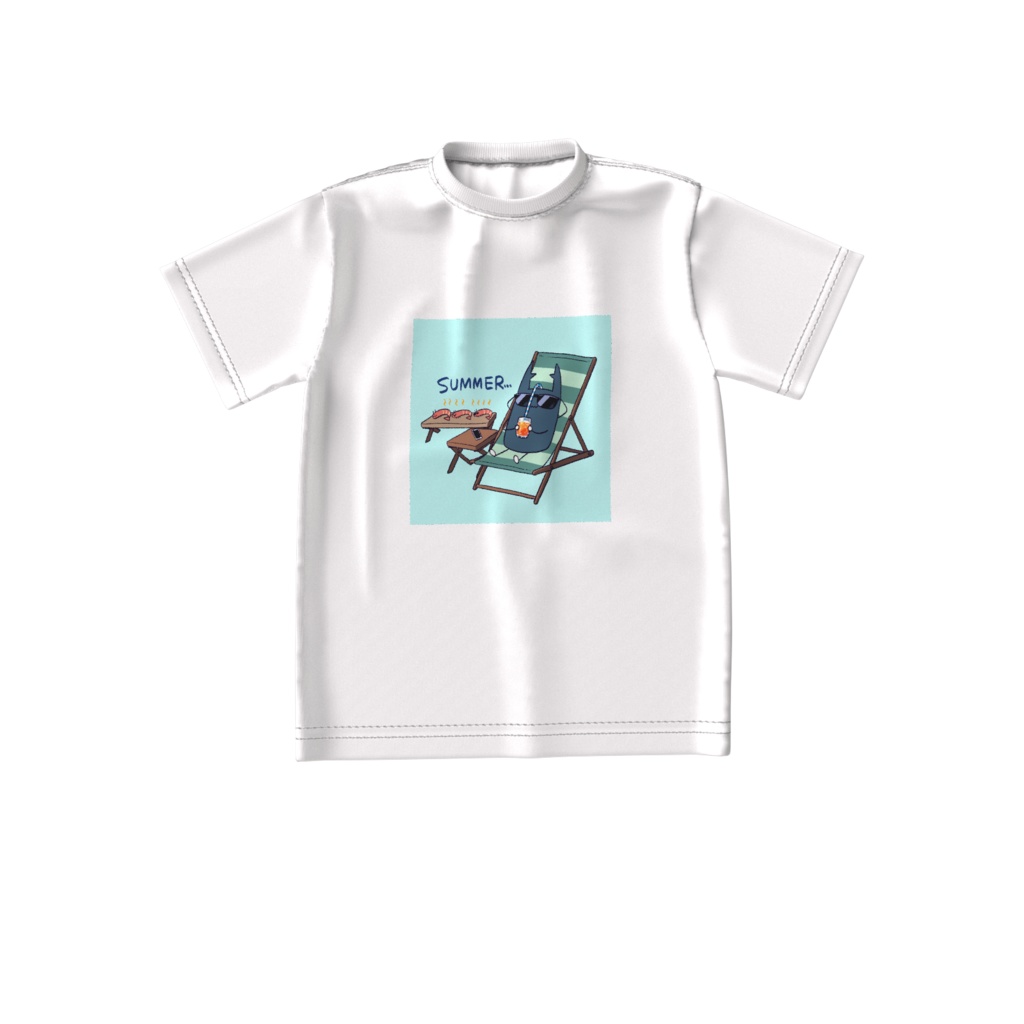 くわがたビッグシルエットTシャツ夏