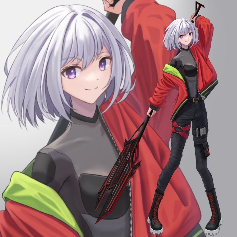 白髪の女の子
