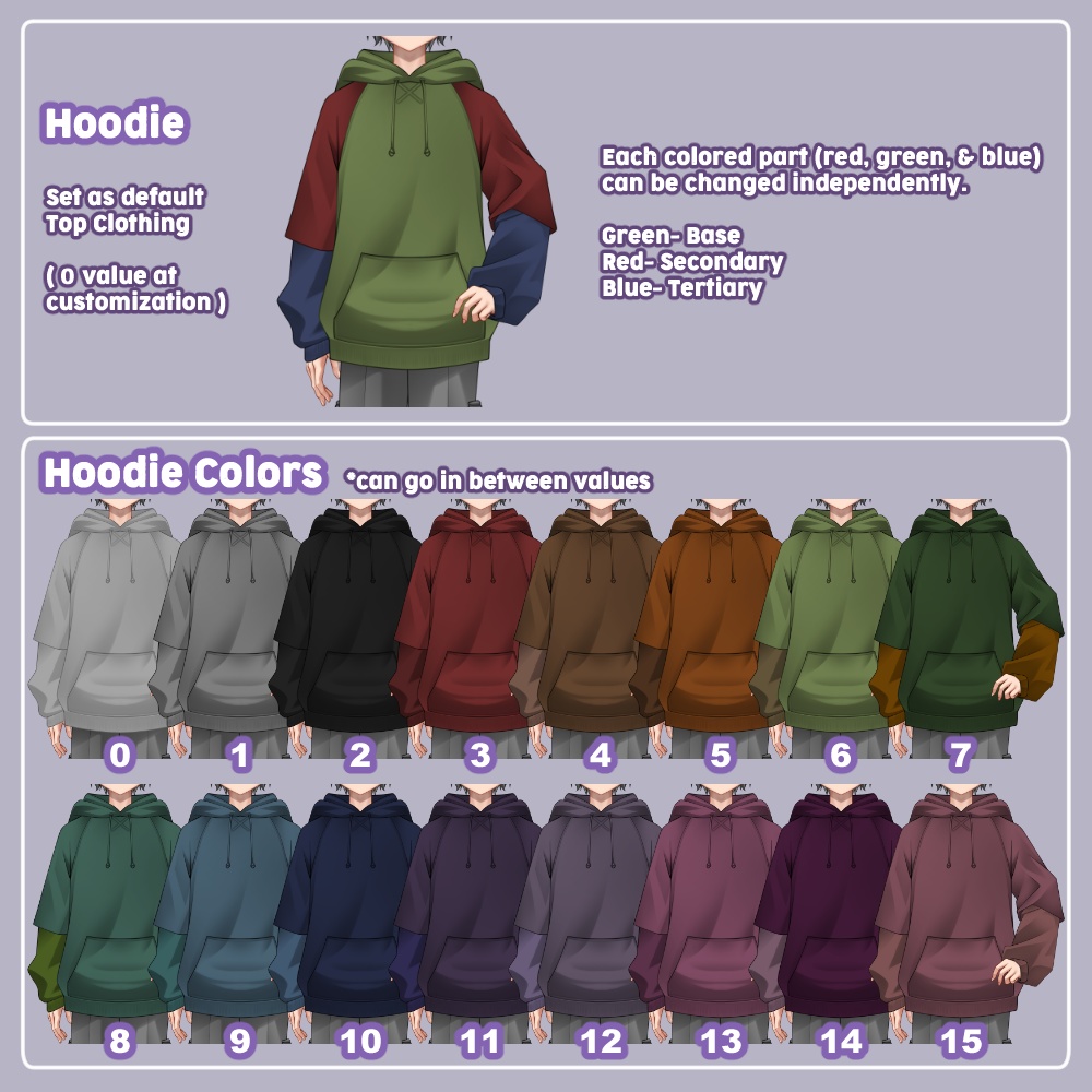 Live2D Simple Customizable Vtuber for Vtube Studio