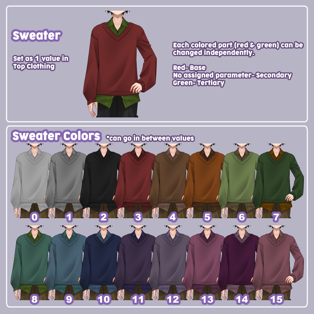 Live2D Simple Customizable Vtuber for Vtube Studio