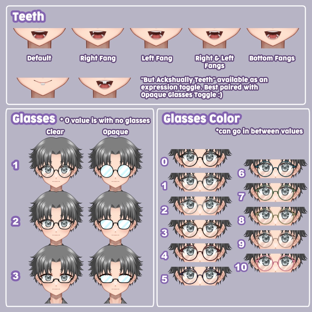 Live2D Simple Customizable Vtuber for Vtube Studio