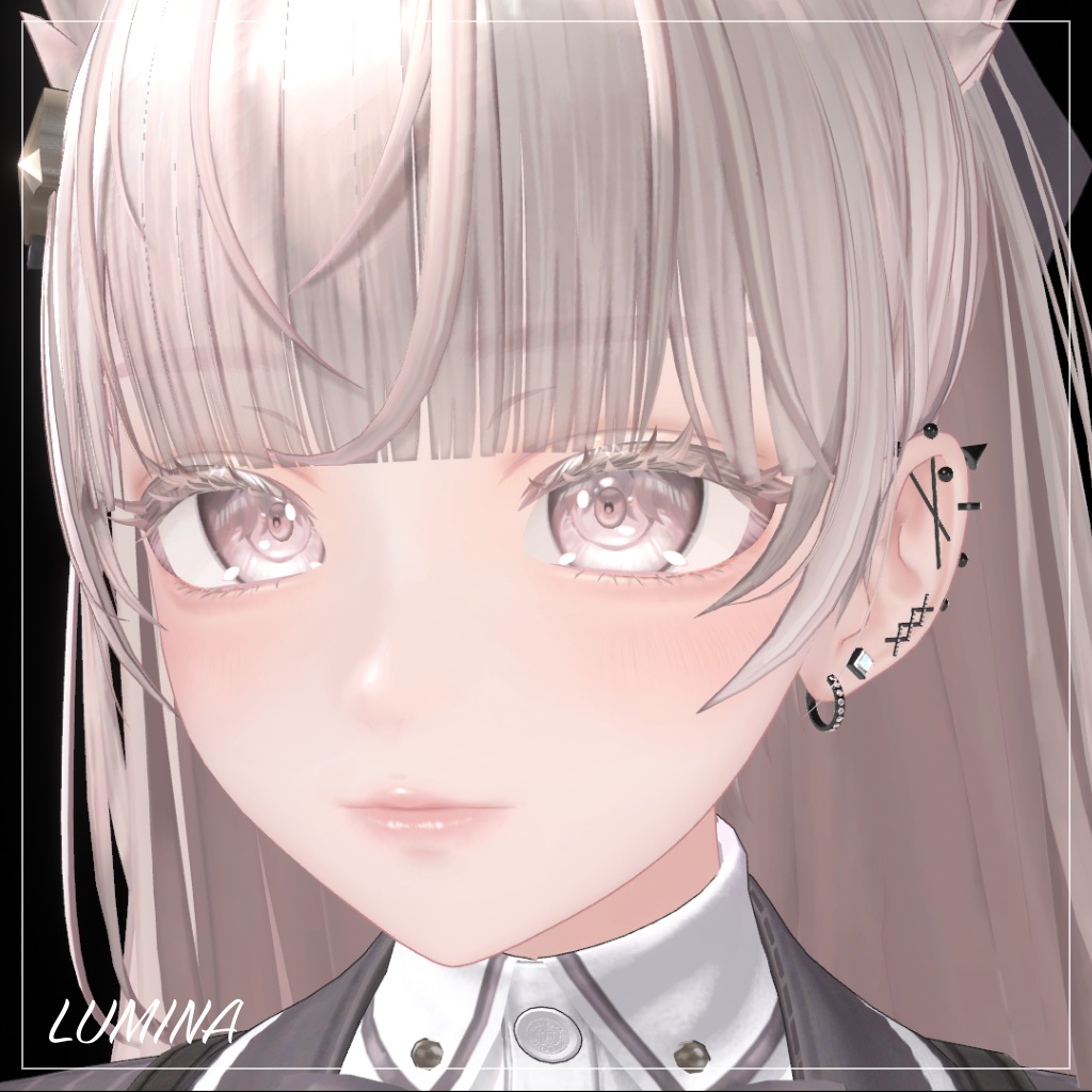 【MA対応】Punk Piercing Set/パンクピアスセット【VRChat想定】
