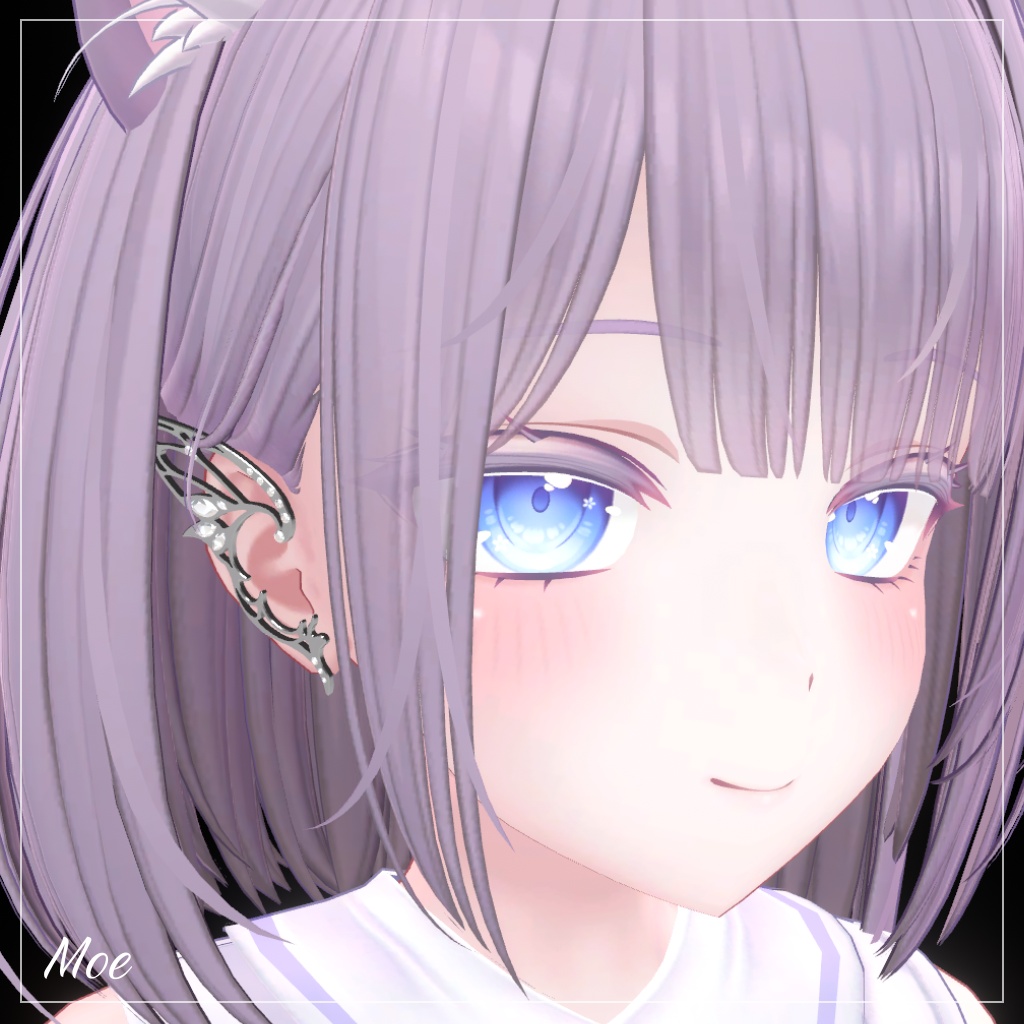 【MA対応】Lune Butterfly EarCaffs【VRchat想定】
