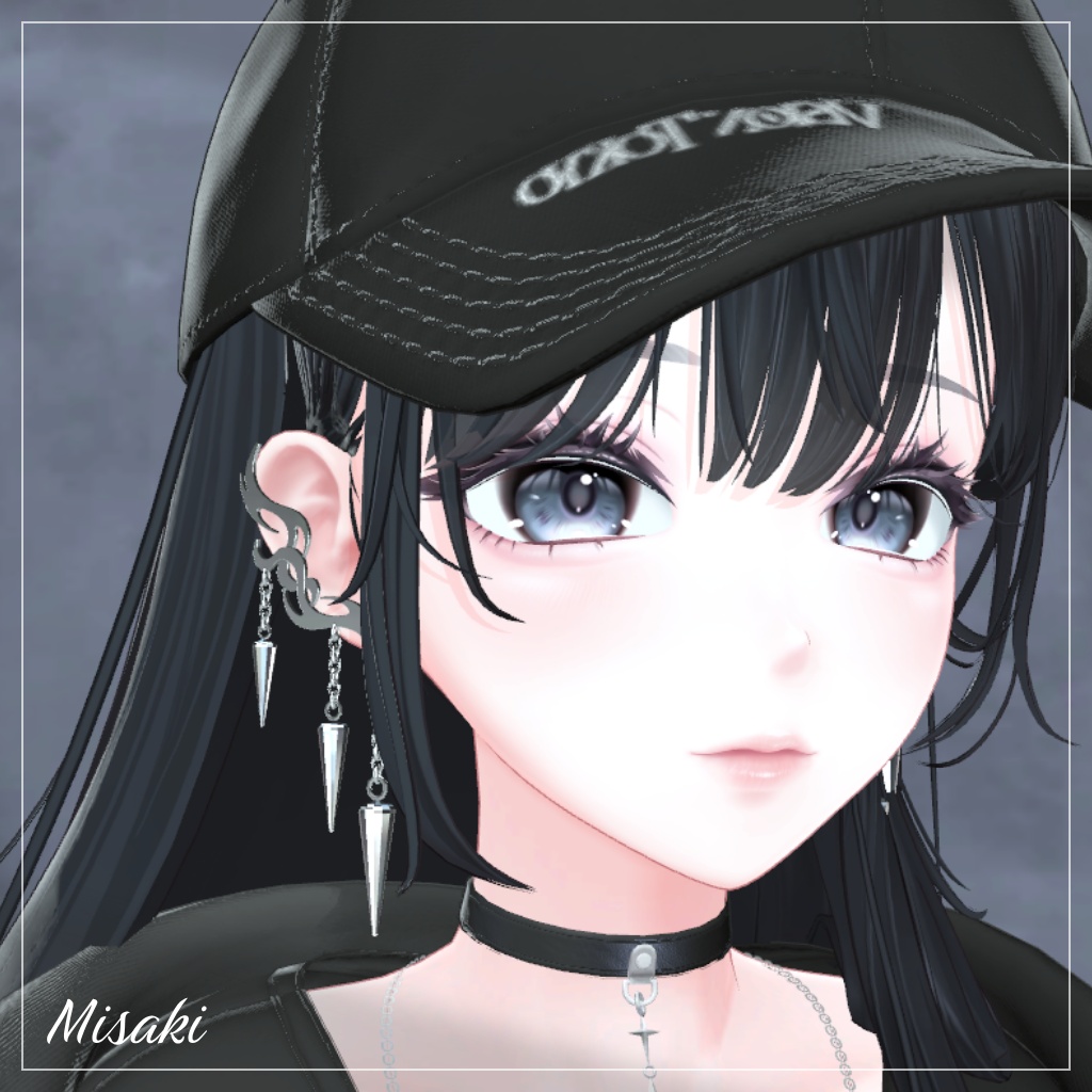 【イヤーカフ】Fang Chain EarCuffs【VRChat想定】