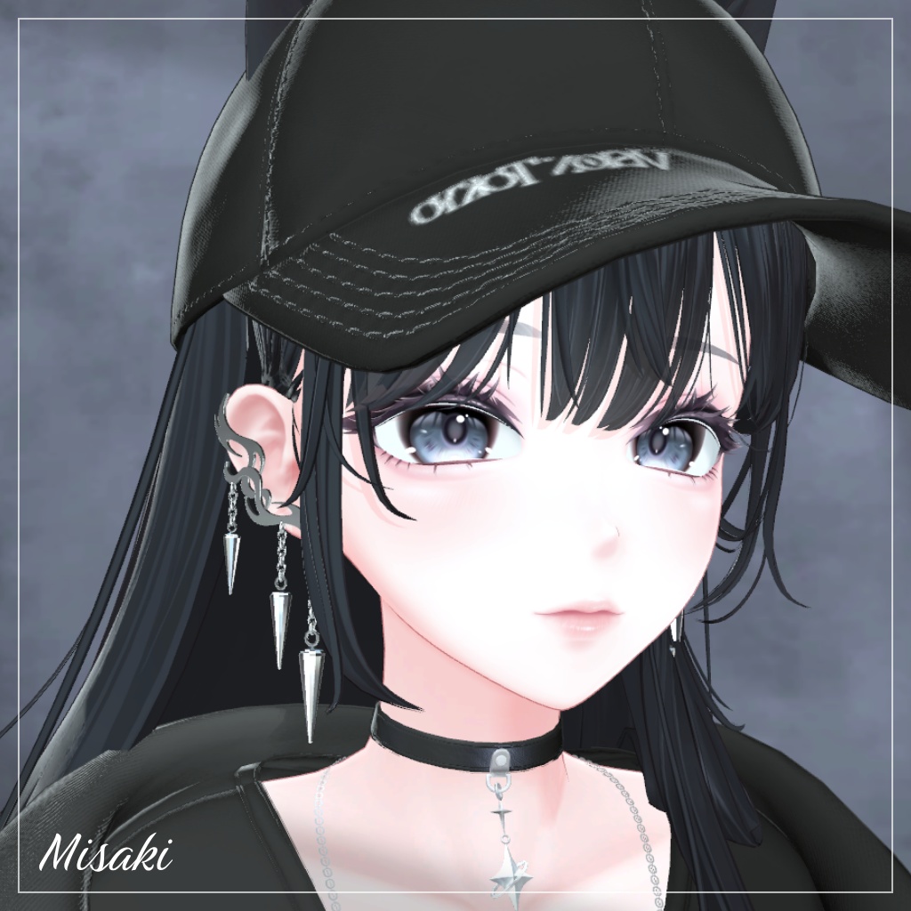 【イヤーカフ】Fang Chain EarCuffs【VRChat想定】