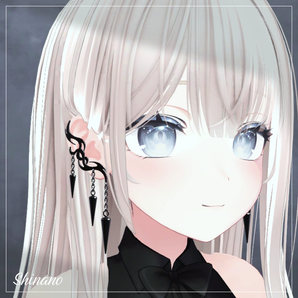 【イヤーカフ】Fang Chain EarCuffs【VRChat想定】