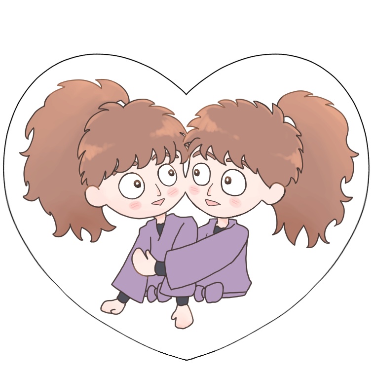 ハートアクリルキーホルダー
