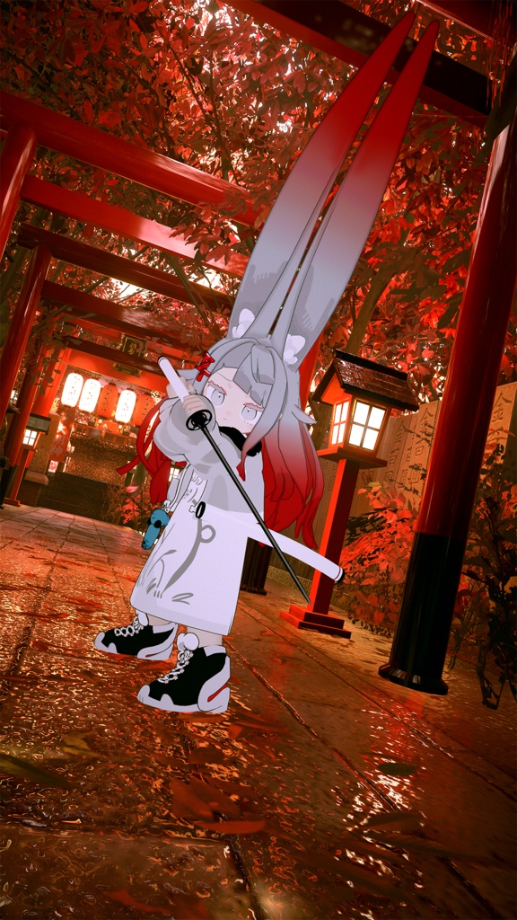 【3Dモデル】刀剣「華愁月耳」