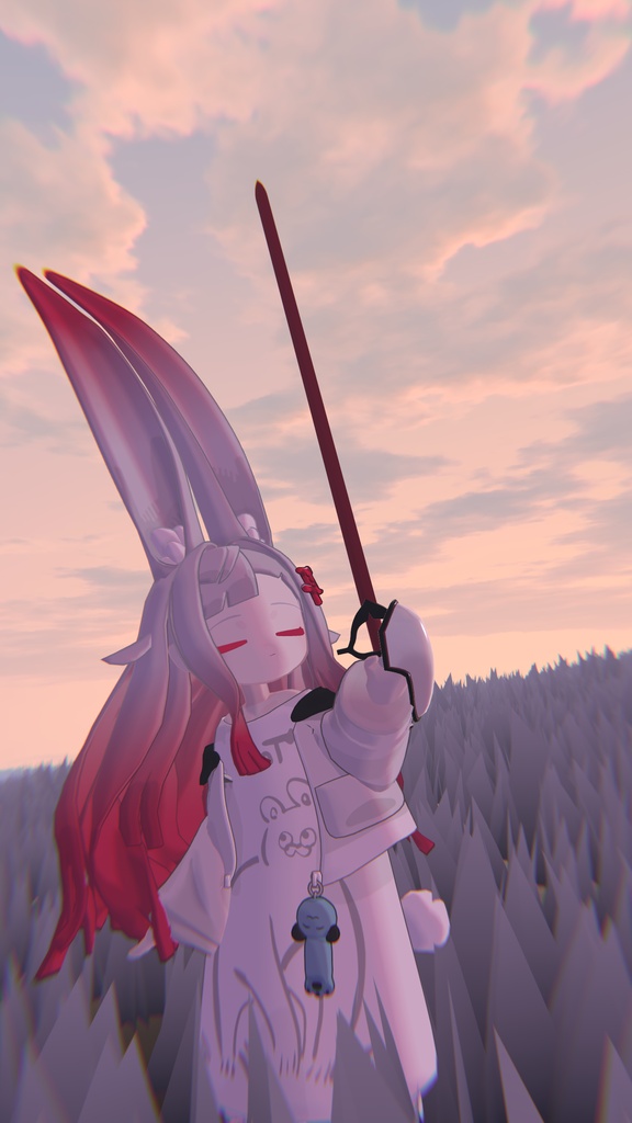 【3Dモデル】刀剣「ミミノツラヌキ」