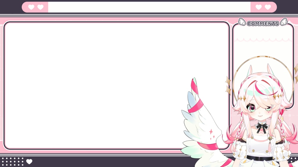 【LIVE 2Dモデル】 Pink Songbird Girl Vtuber Model for Sell 鳥モデル