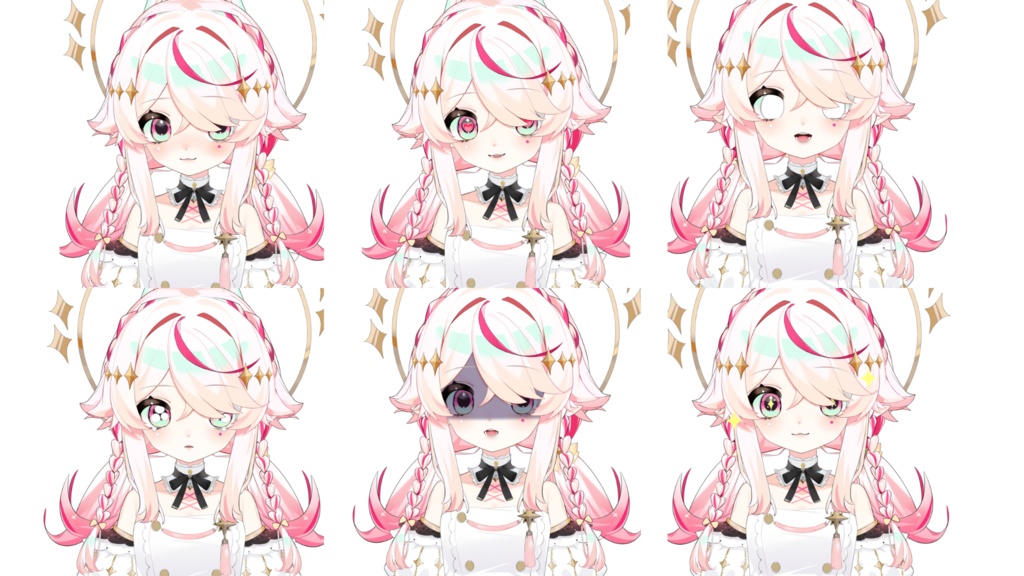 【LIVE 2Dモデル】 Pink Songbird Girl Vtuber Model for Sell 鳥モデル