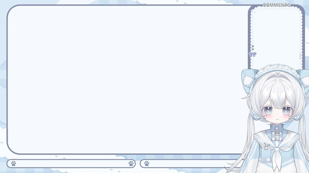 【LIVE 2Dモデル】Blue Cat Girl Vtuber Model for Sell 青猫モデル