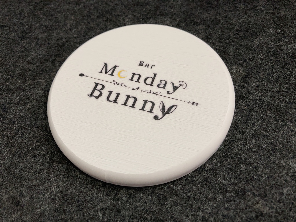  秋篠ゆずき Bar Monday Bunny バニーガールバー 珪藻土コースター【在庫分】