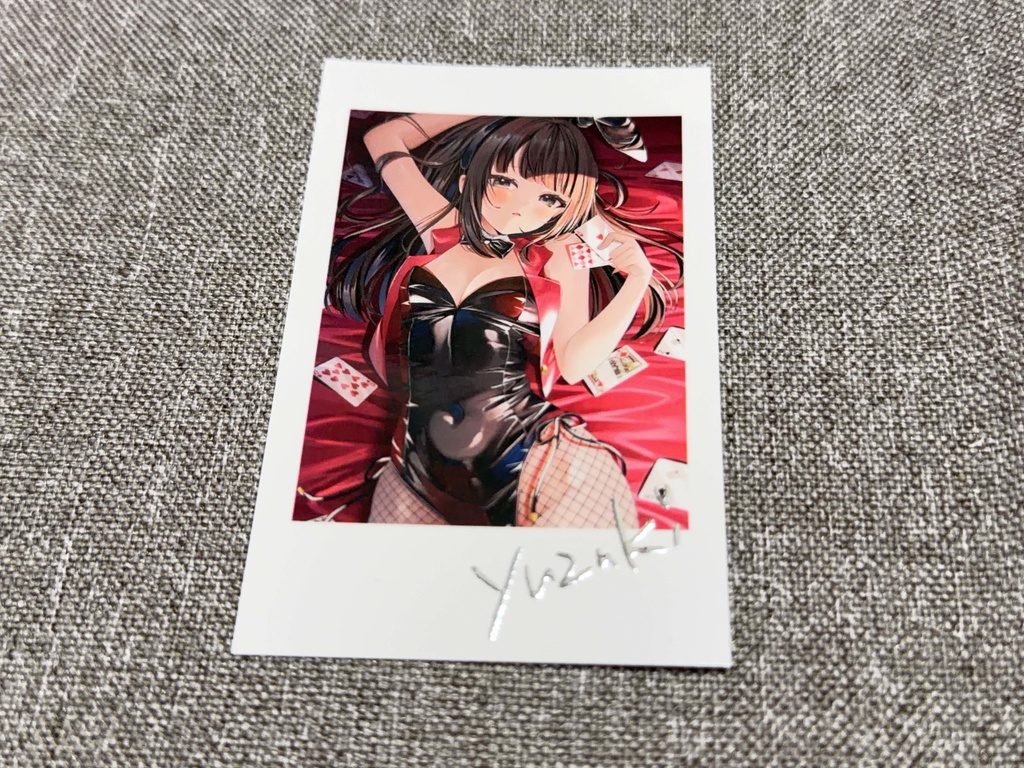  秋篠ゆずき バニーガール チェキ風カード