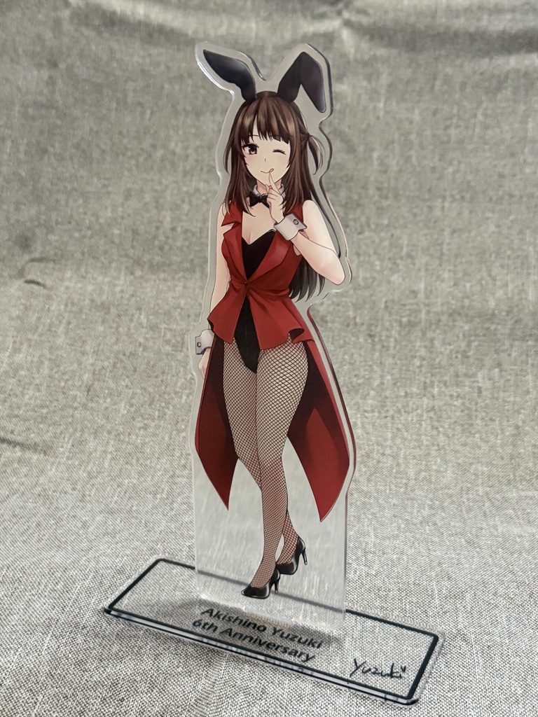  秋篠ゆずき バニーガール 6周年記念アクリルスタンド