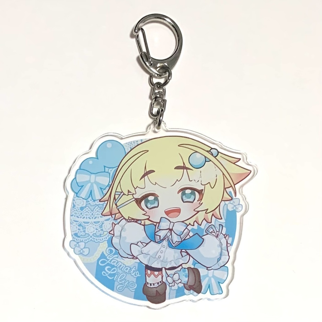 【誕生日記念グッズ】やまとりりアクリルキーホルダー(背景あり)