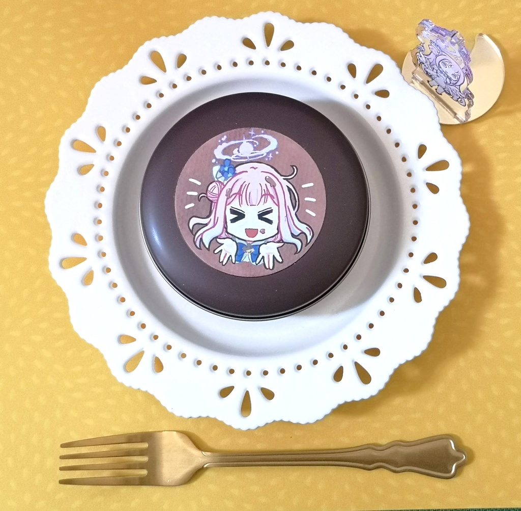 ミカ　ラウンド缶(ブラウン)