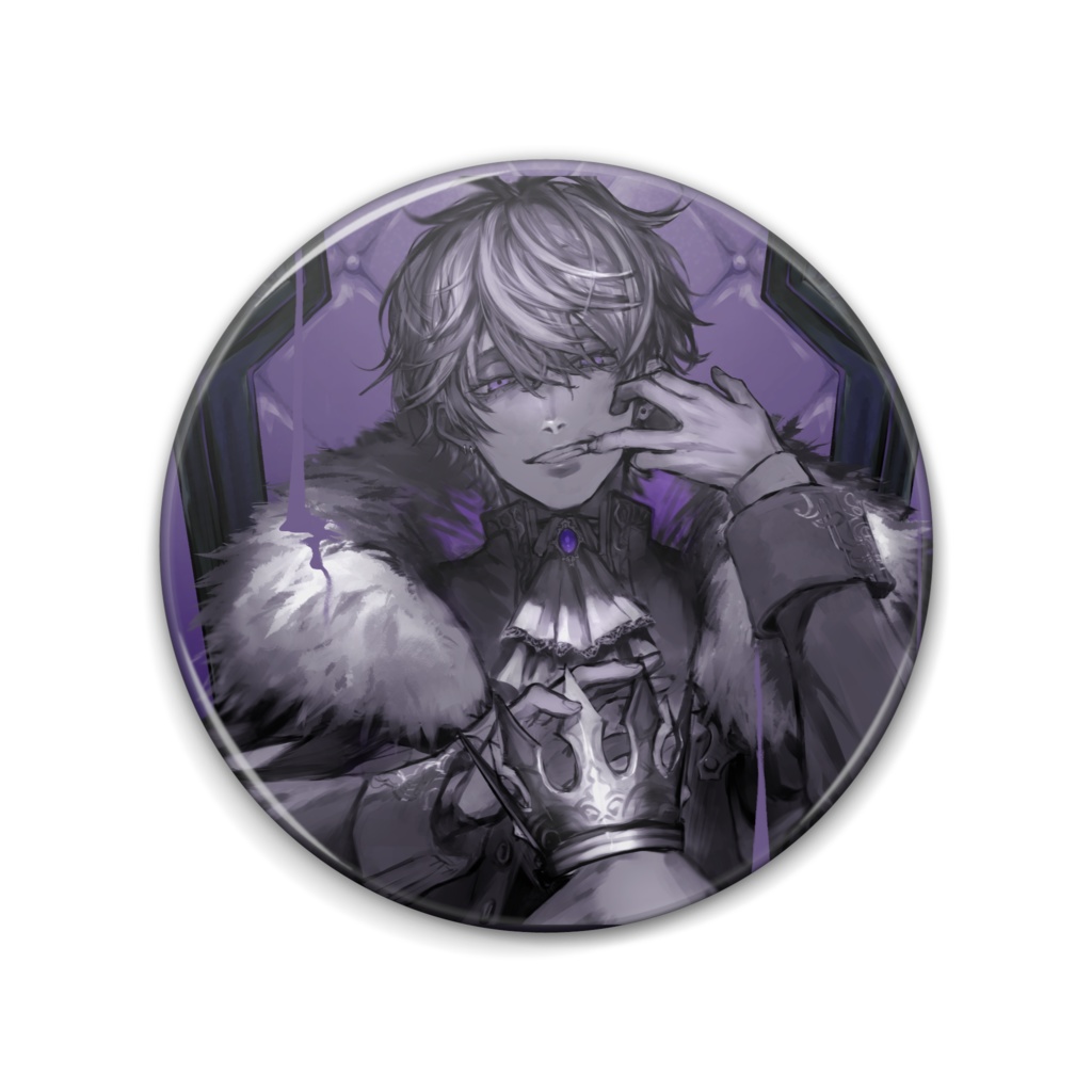 【KING / 春堂ひなと】缶バッジ_丸_v4（サイズ展開あり）