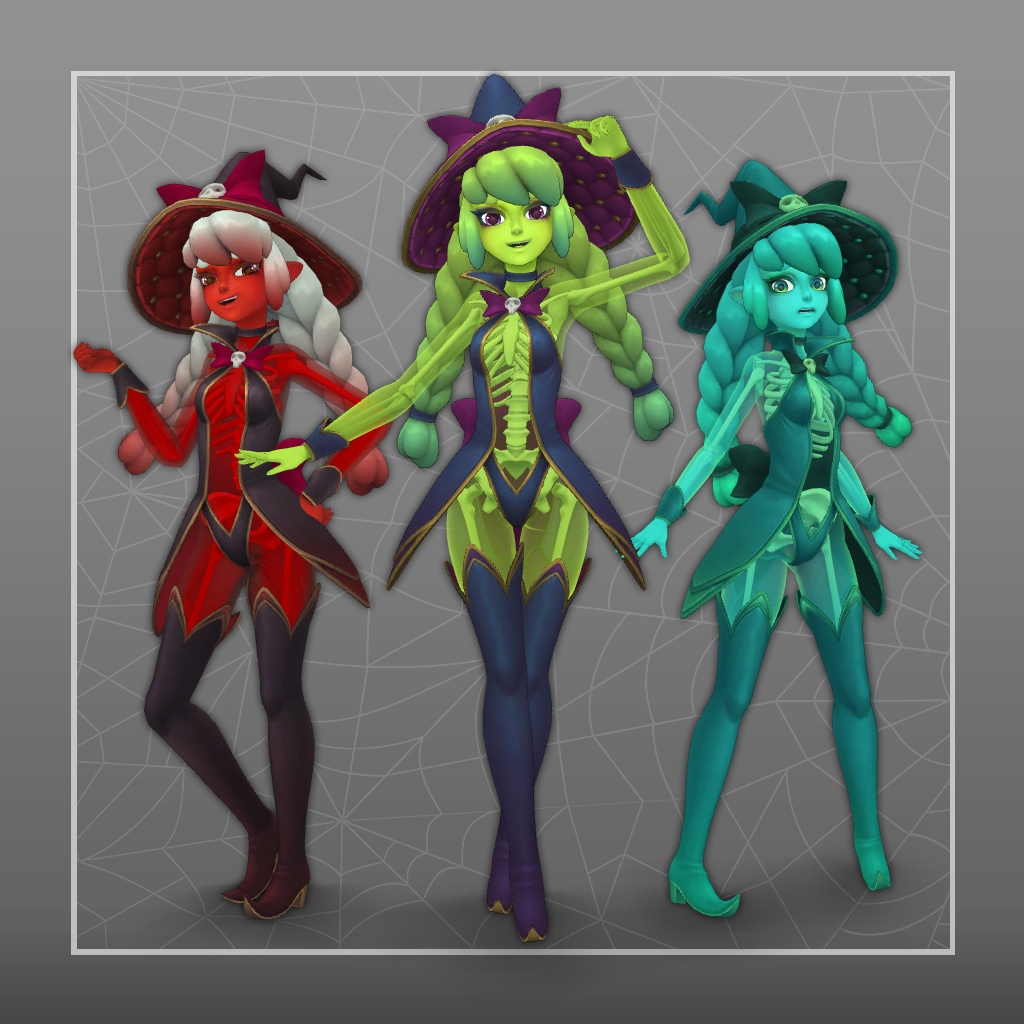 VRChat向け3Dオリジナルモデル「スライムウィッチ Slime Witch」