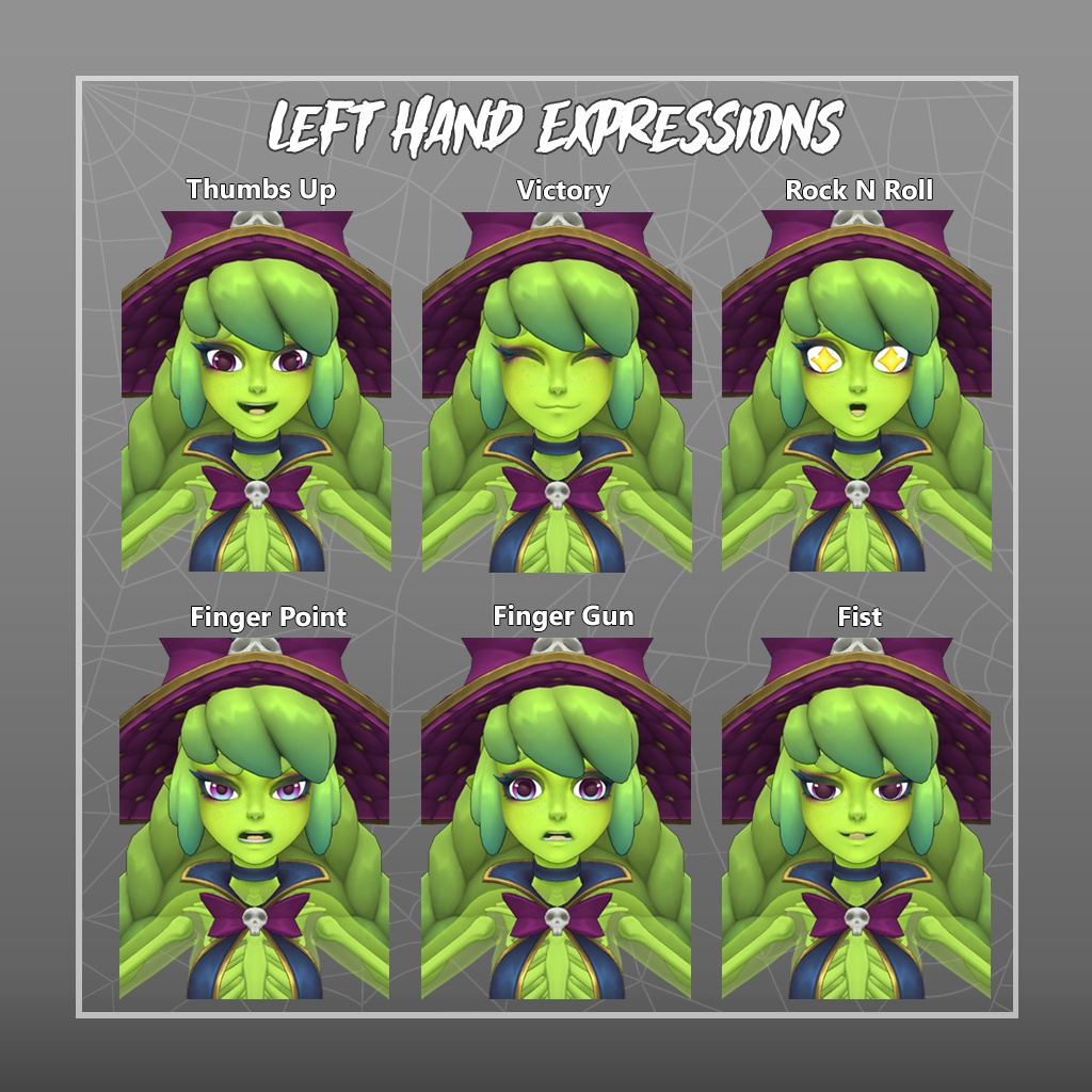 VRChat向け3Dオリジナルモデル「スライムウィッチ Slime Witch」