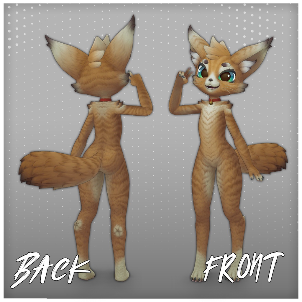 VRChat向け3Dオリジナルモデル「Polycat」