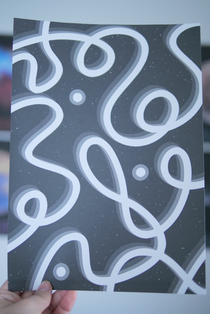 【A4/A5/DATE】Night Line – Design Paper