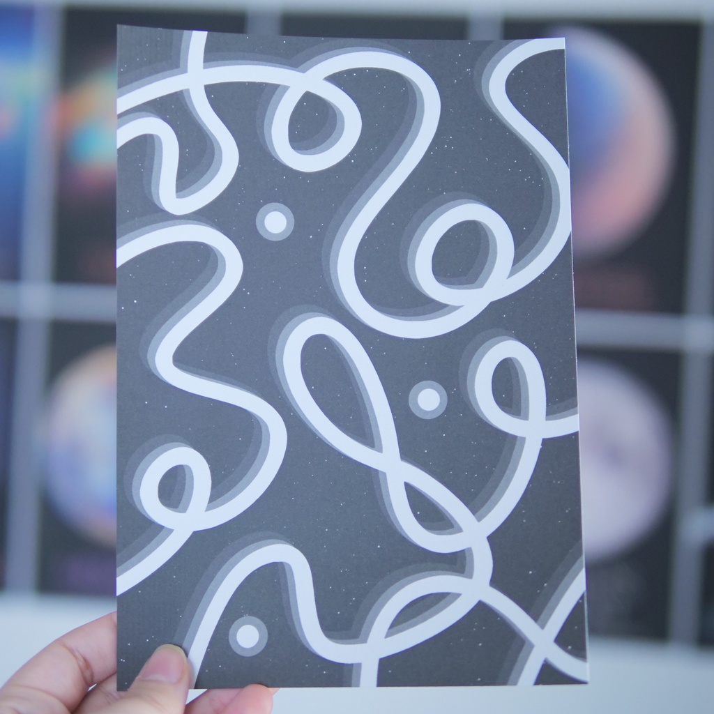 【A4/A5/DATE】Night Line – Design Paper