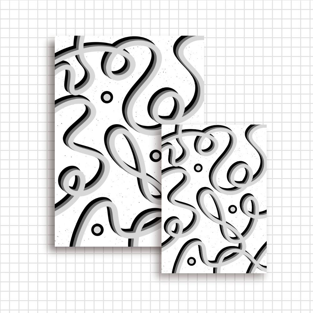 【A4/A5/DATE】Light Line – Design Paper