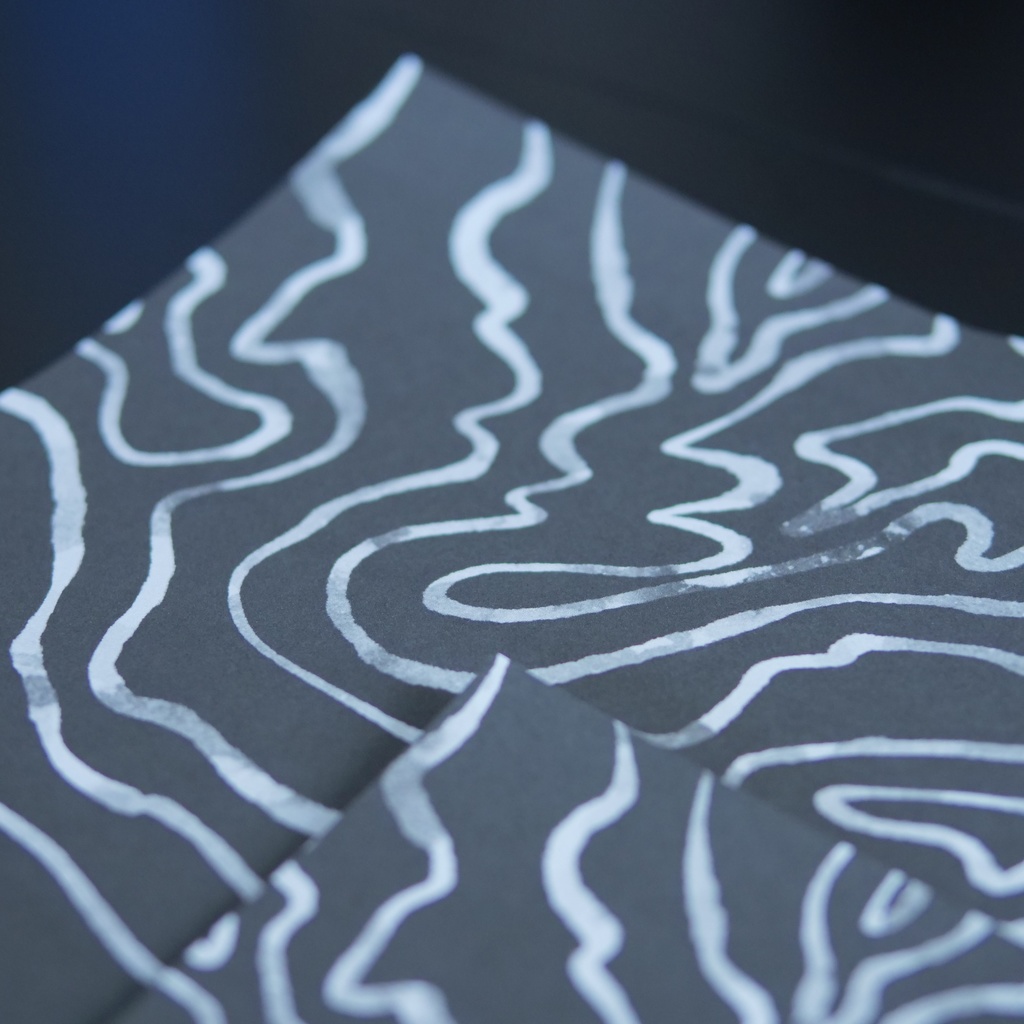 【A4/A5/DATE】Night Marble Flow – Design Paper