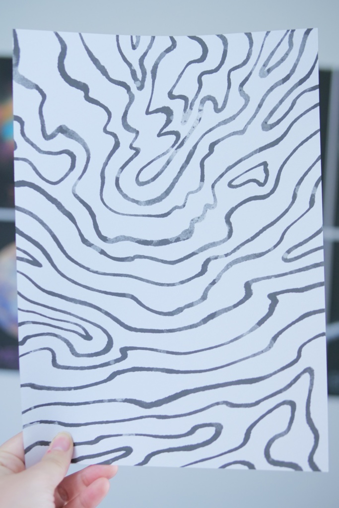 【A4/A5/DATE】Light Marble Flow – Design Paper