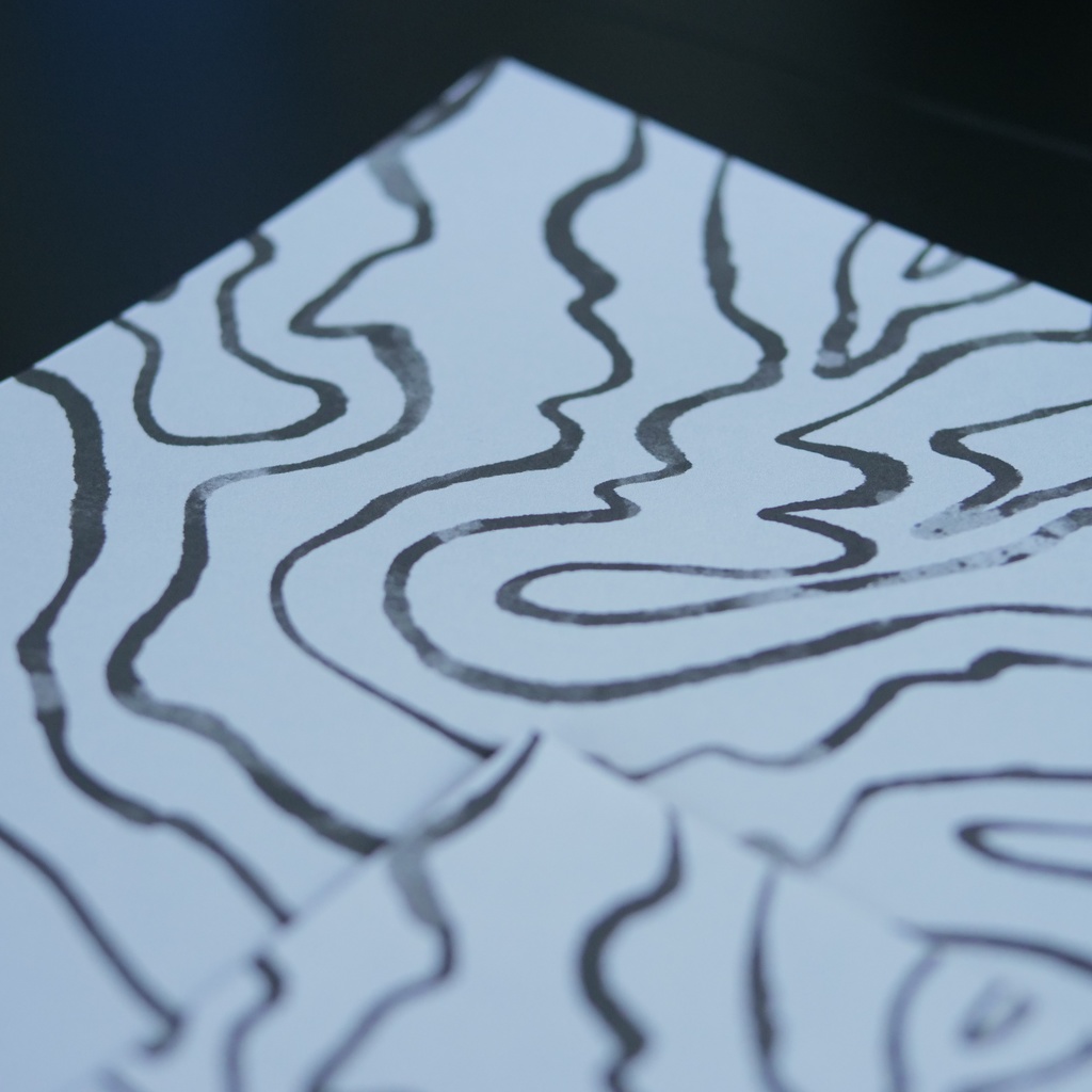 【A4/A5/DATE】Light Marble Flow – Design Paper