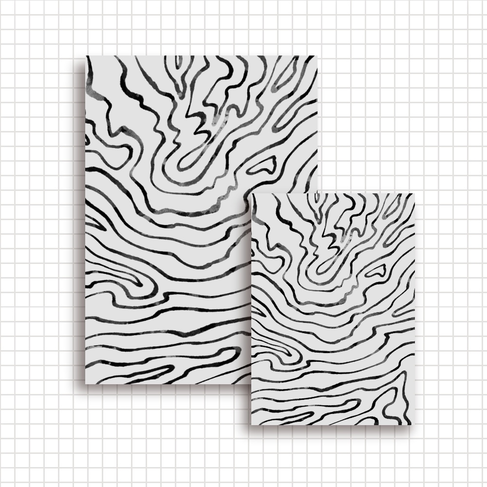 【A4/A5/DATE】Light Marble Flow – Design Paper