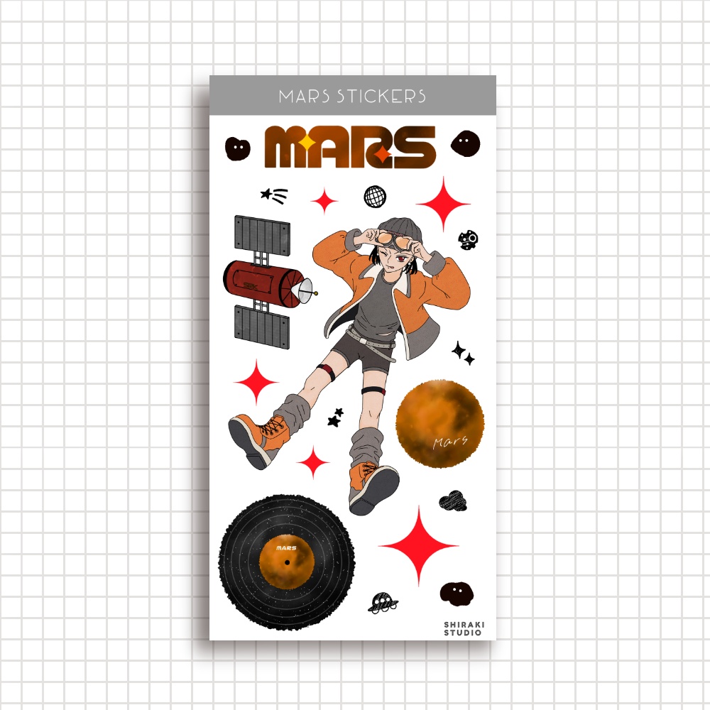 Mars Stickers