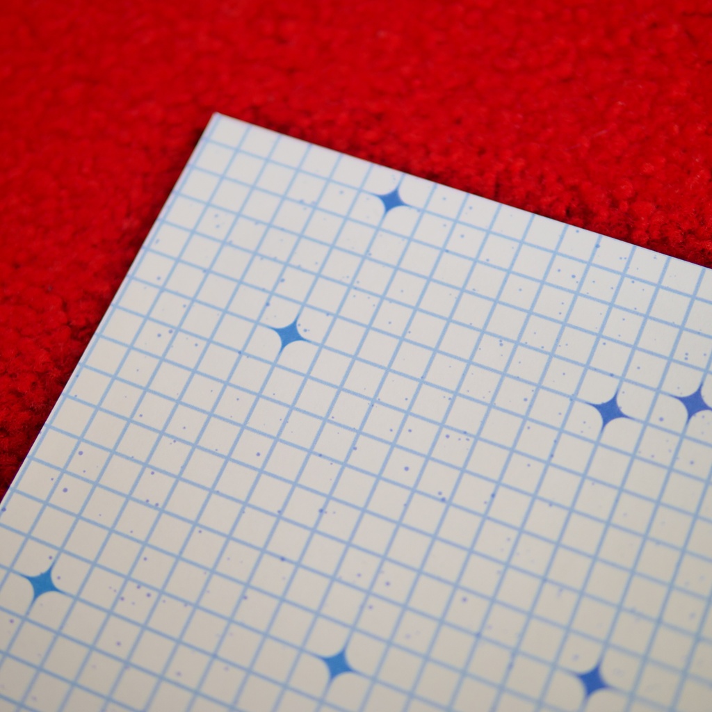 【A4/A5/DATE】Blue Stardust Grid – Design Paper