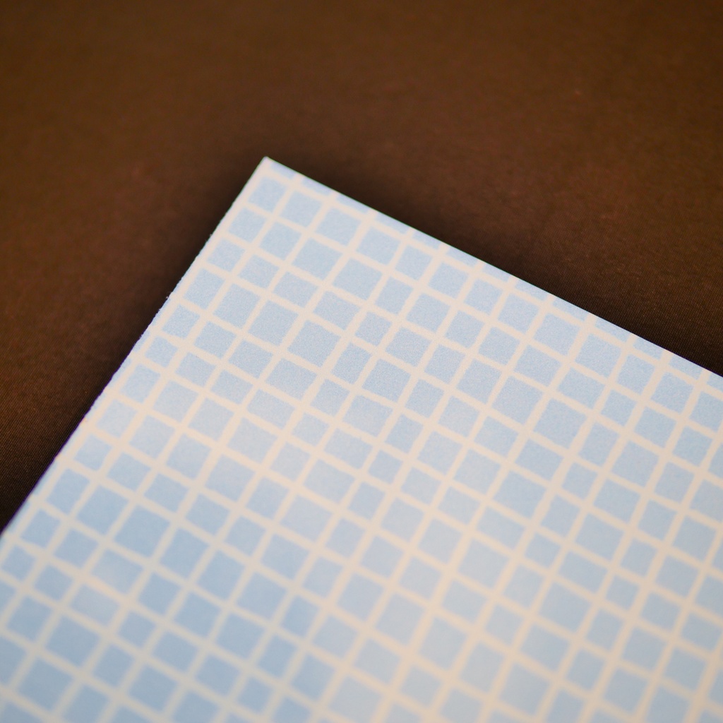 【A4/A5/DATE】Blue Wavy Grid – Design Paper