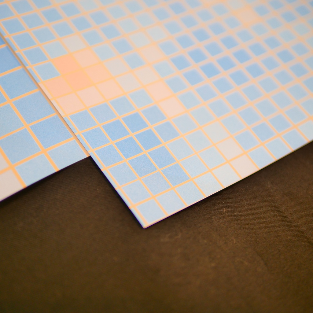 【A4/A5/DATE】Blue Pastel Mosaic – Design Paper