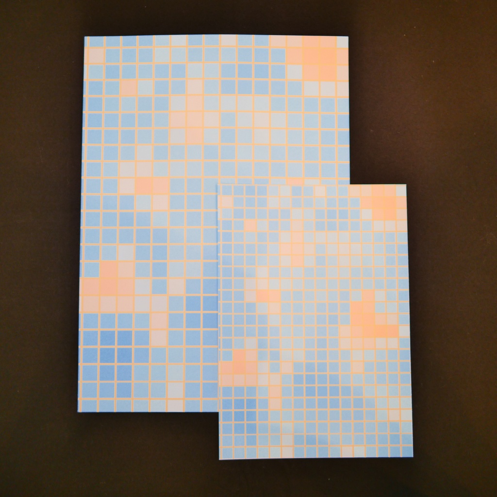 【A4/A5/DATE】Blue Pastel Mosaic – Design Paper