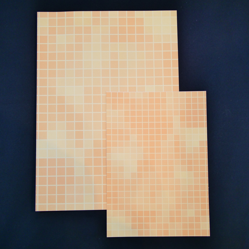 【A4/A5/DATE】Orange Pastel Mosaic – Design Paper