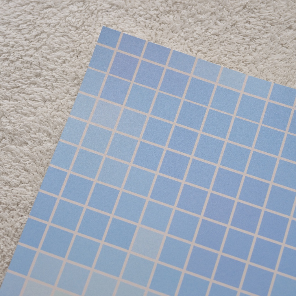 【A4/A5/DATE】Blue Mosaic – Design Paper