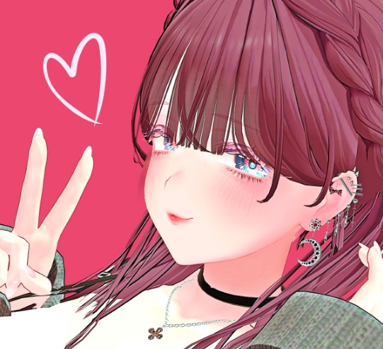 【VRC想定】月ピアス