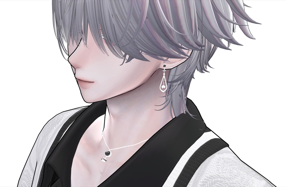 【VRC想定/15アバター対応】3 pieces アクセサリー