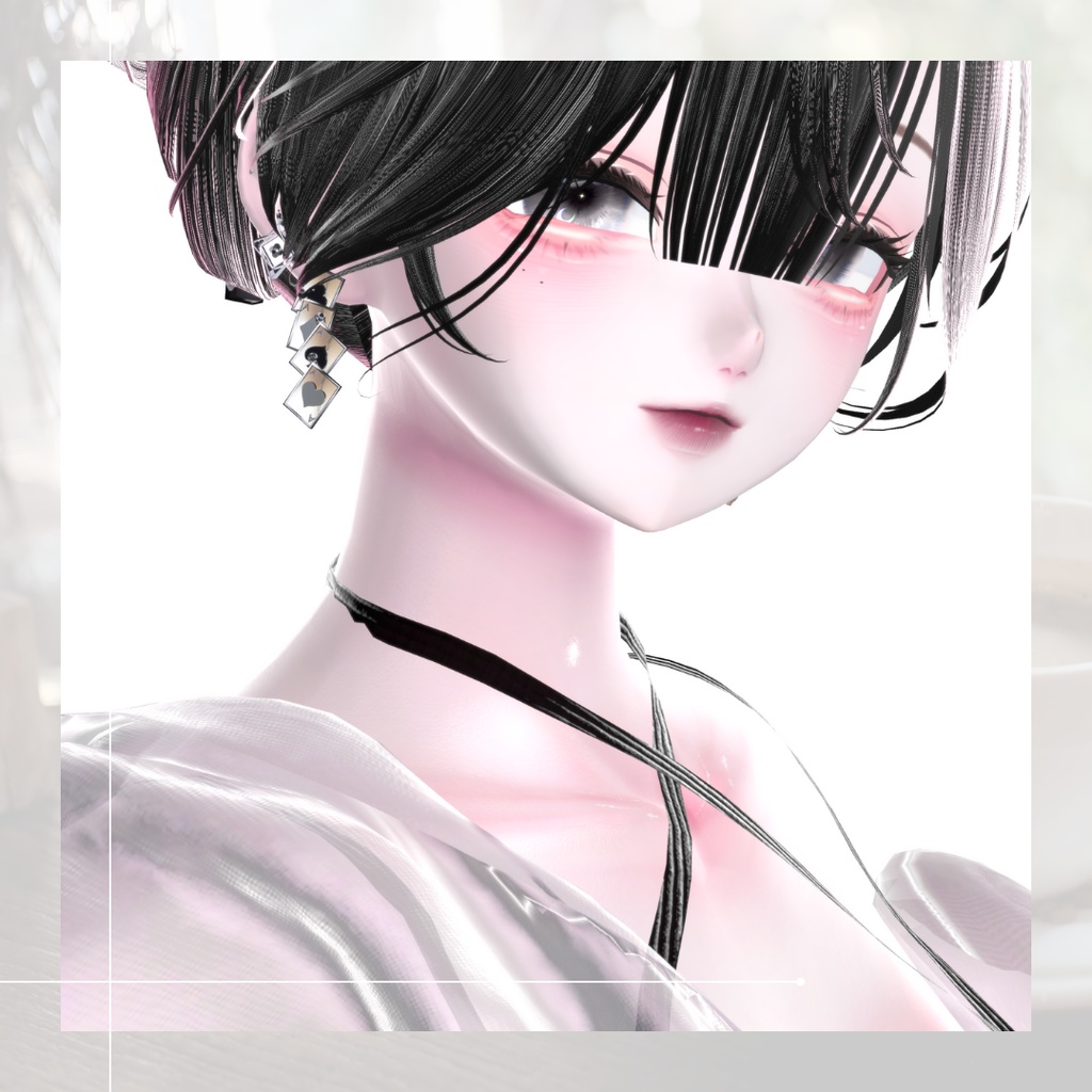 【VRC想定/14アバター対応】Aliceピアス