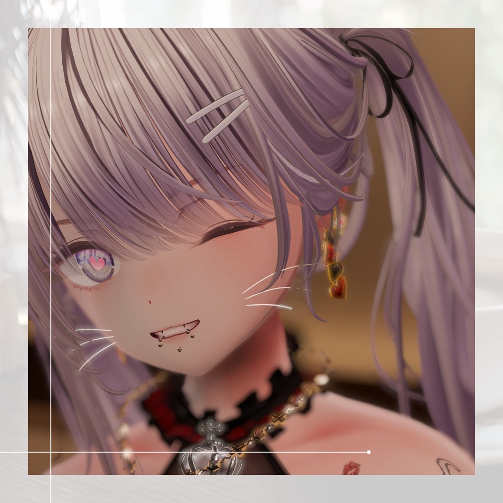 【VRC想定/14アバター対応】Aliceピアス