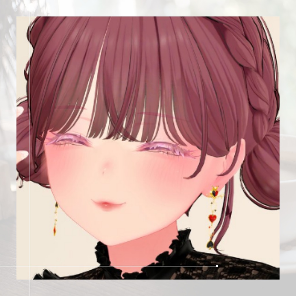 【VRC想定/14アバター対応】Aliceピアス