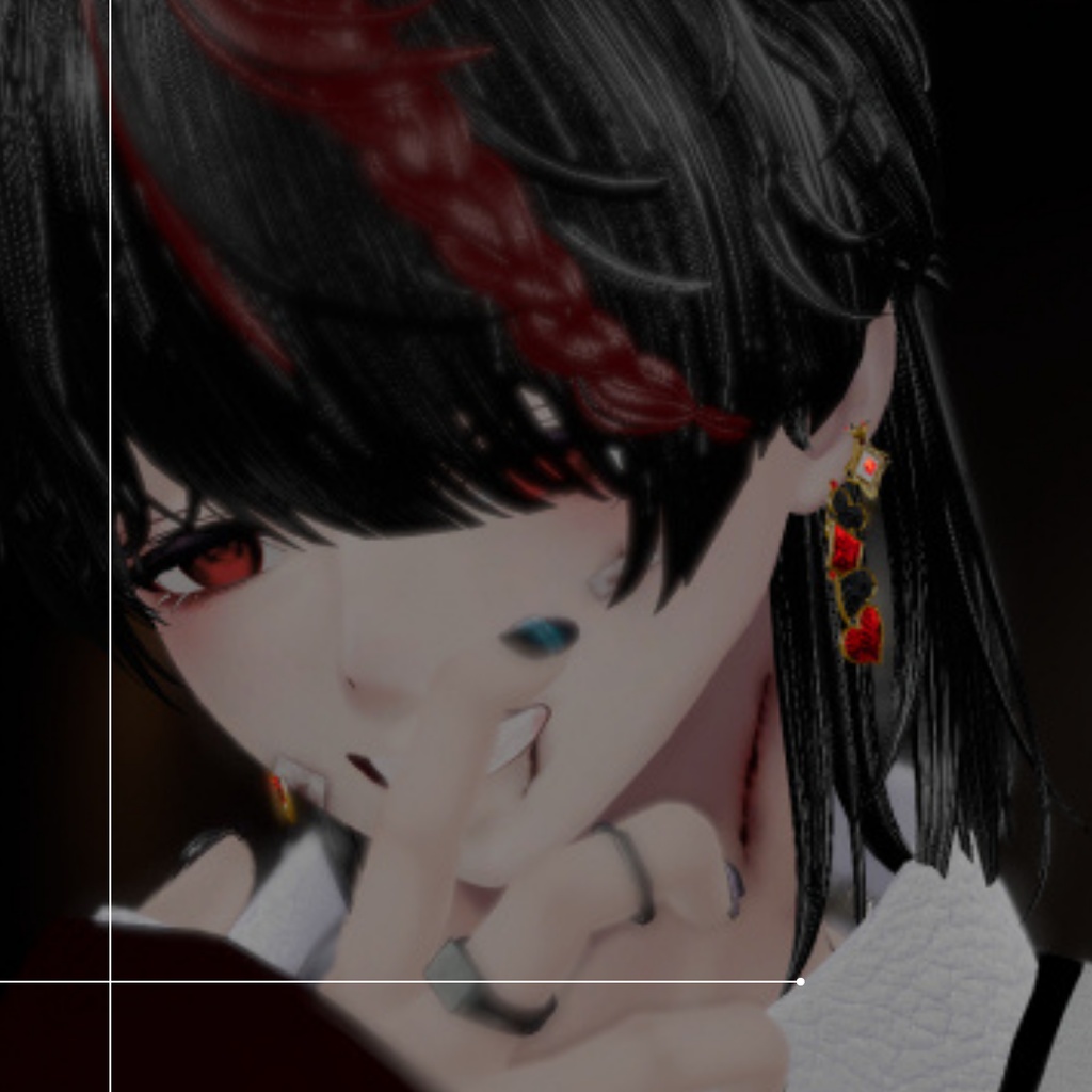 【VRC想定/14アバター対応】Aliceピアス