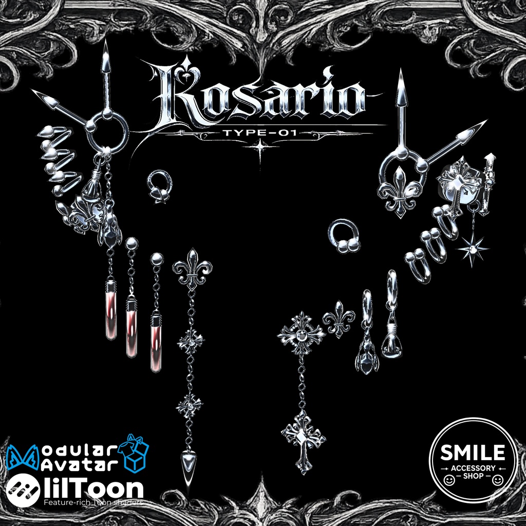 【23アバター対応】『Rosario type01』ピアス【MA対応】